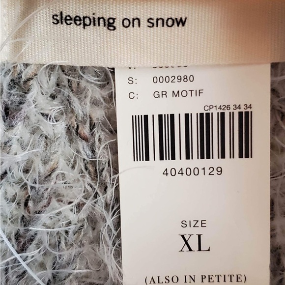 Anthropologie SLEEPING ON SNOW Shelby Eyelash Sweater Dress Turtleneck ~ XL - Picture 7 of 9